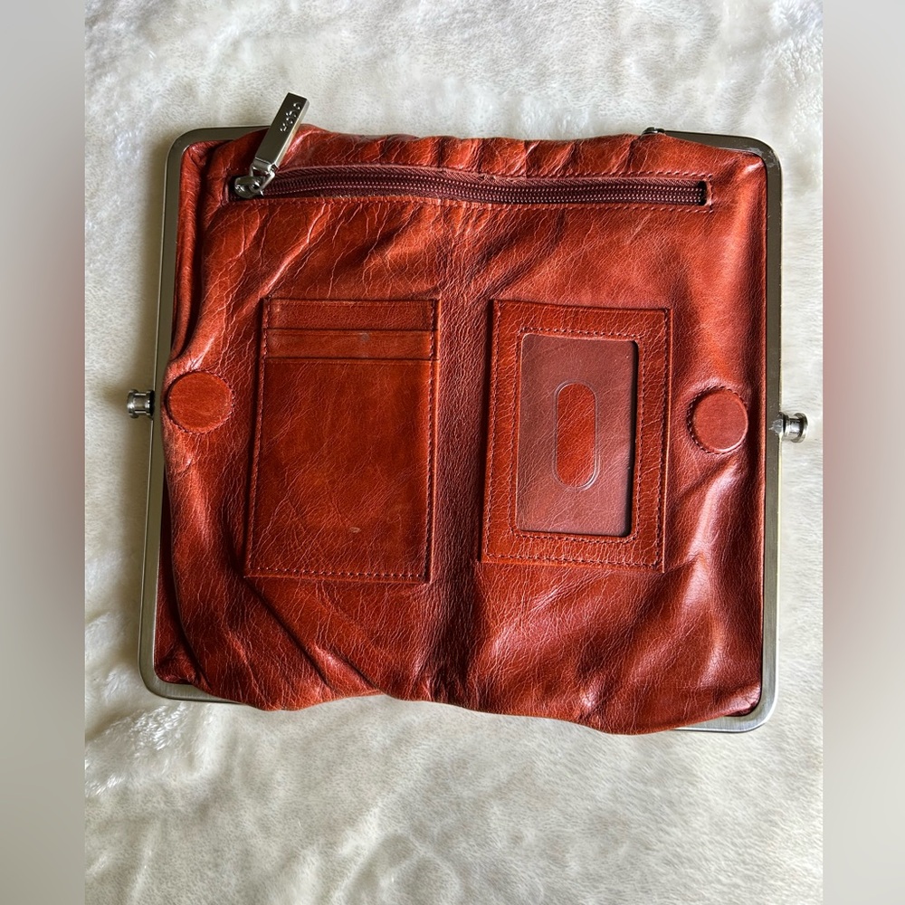 Brown Leather clutch wallet